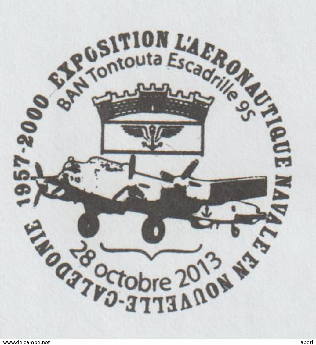 14370  PAP - NOUMÉA Agence Philatélique Le 28/10/2013 - EXPOSITION AÉRONAUTIQUE NAVALE - ESCADRILLE 9S - Briefe U. Dokumente