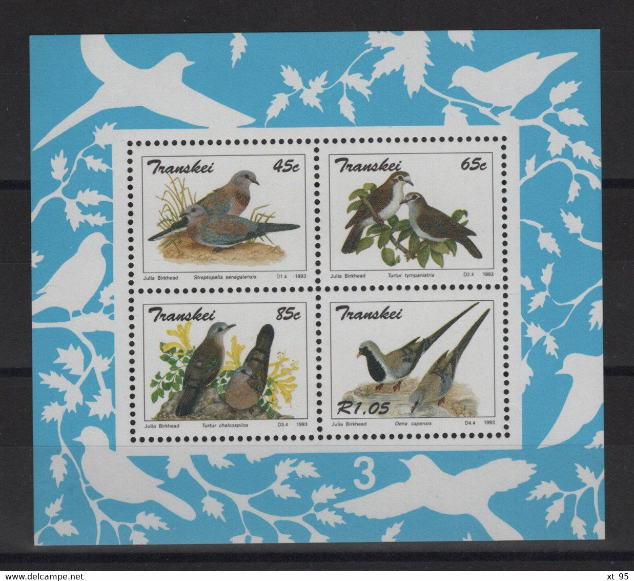 Transkei - BF N°11 - Faune - Oiseaux - Cote 3.75€ - ** Neuf Sans Charniere - Transkei