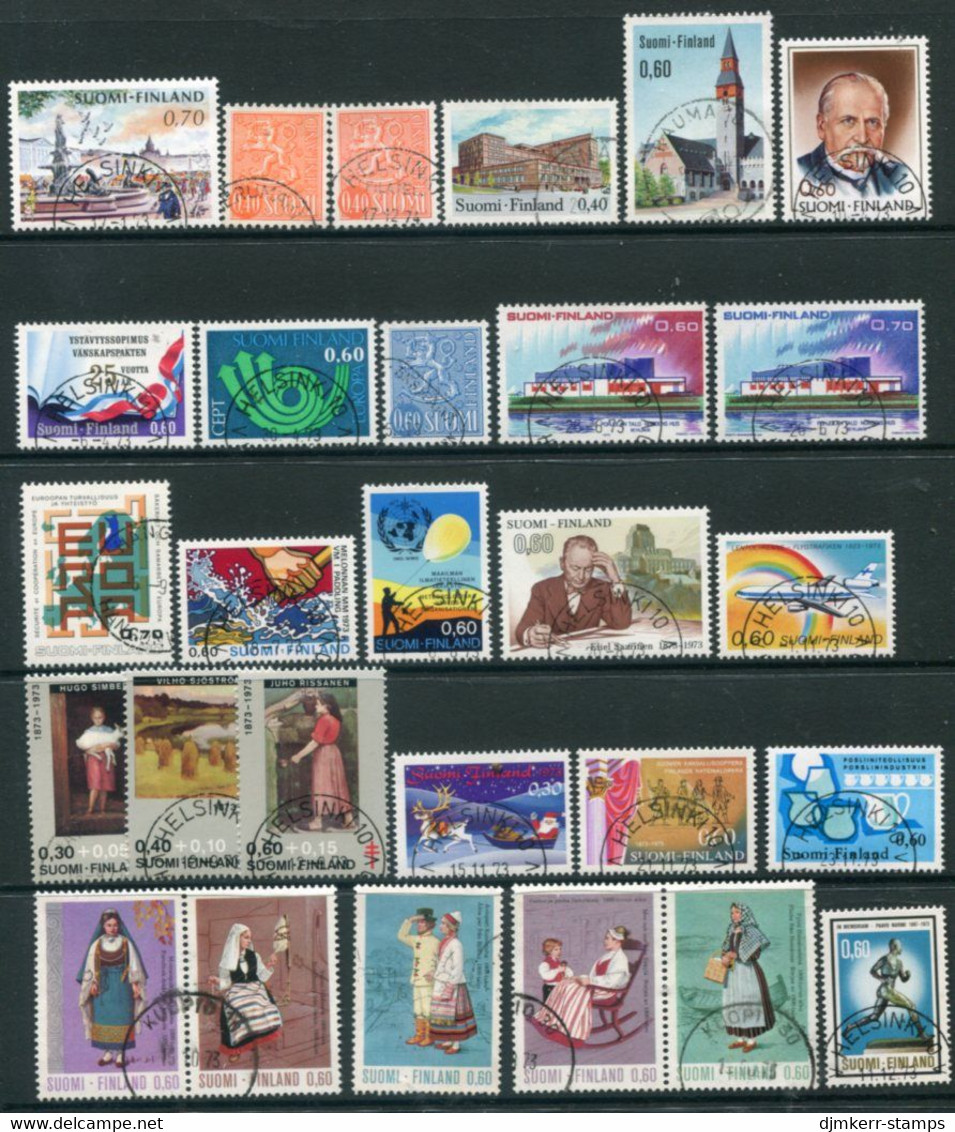 FINLAND 1973 Complete Issues Used.  Michel 716-42 - Usados