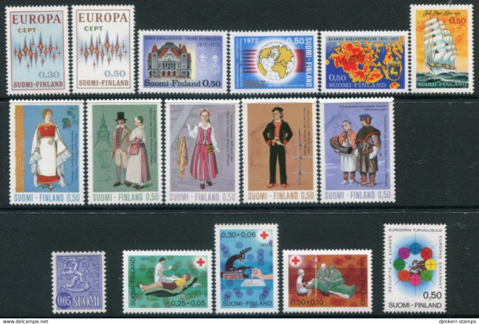 FINLAND 1972 Complete Issues MNH / **.  Michel 700-15 - Ongebruikt