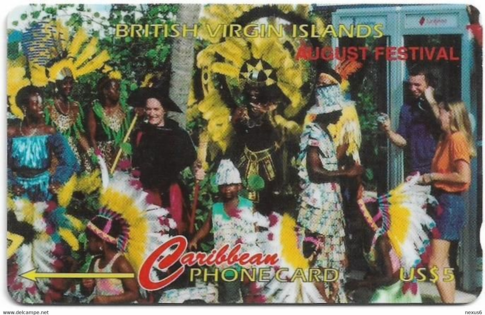 British Virgin Islands - C&W (GPT) - August Festival, 103CBVH, 1997, 17.500ex, Used - Jungferninseln (Virgin I.)