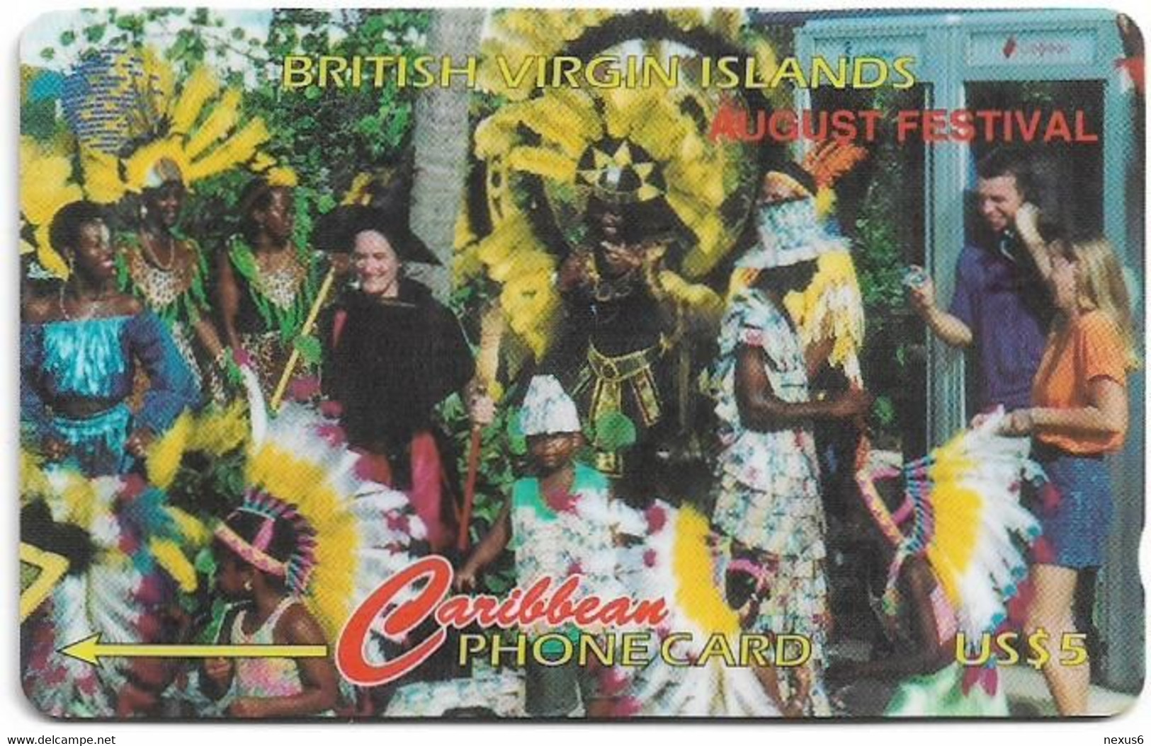 British Virgin Islands - C&W (GPT) - August Festival, 143CBVF, 1997, 17.000ex, Used - Jungferninseln (Virgin I.)