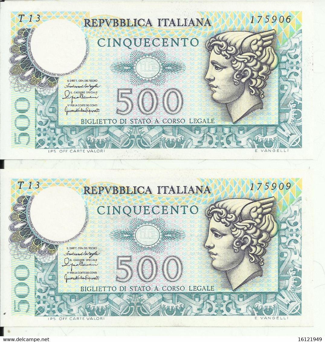 Z13 - Copia 500 LIRE  F.D.S - 500 Liras