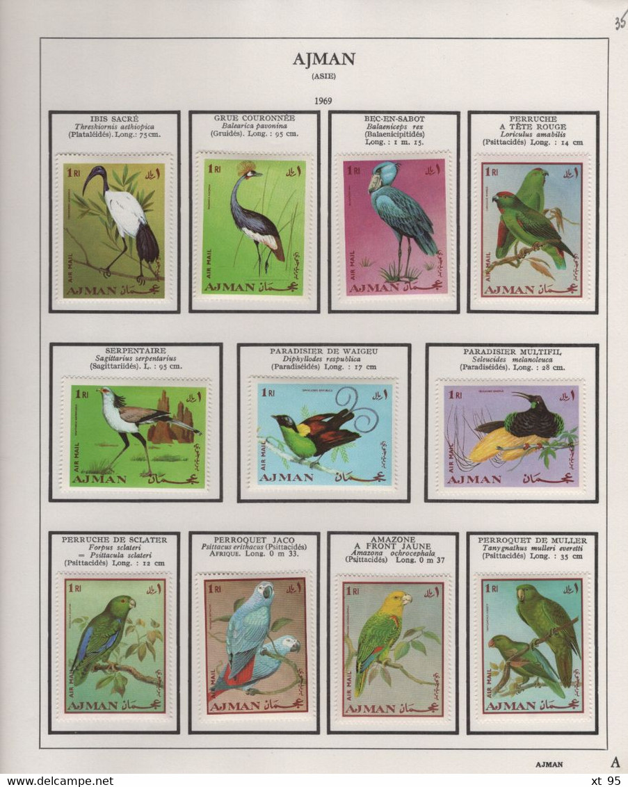 AJMAN - Collection De Timbres Theme Faune Animaux Neufs Et Obliteres - Voir Scan - Adschman