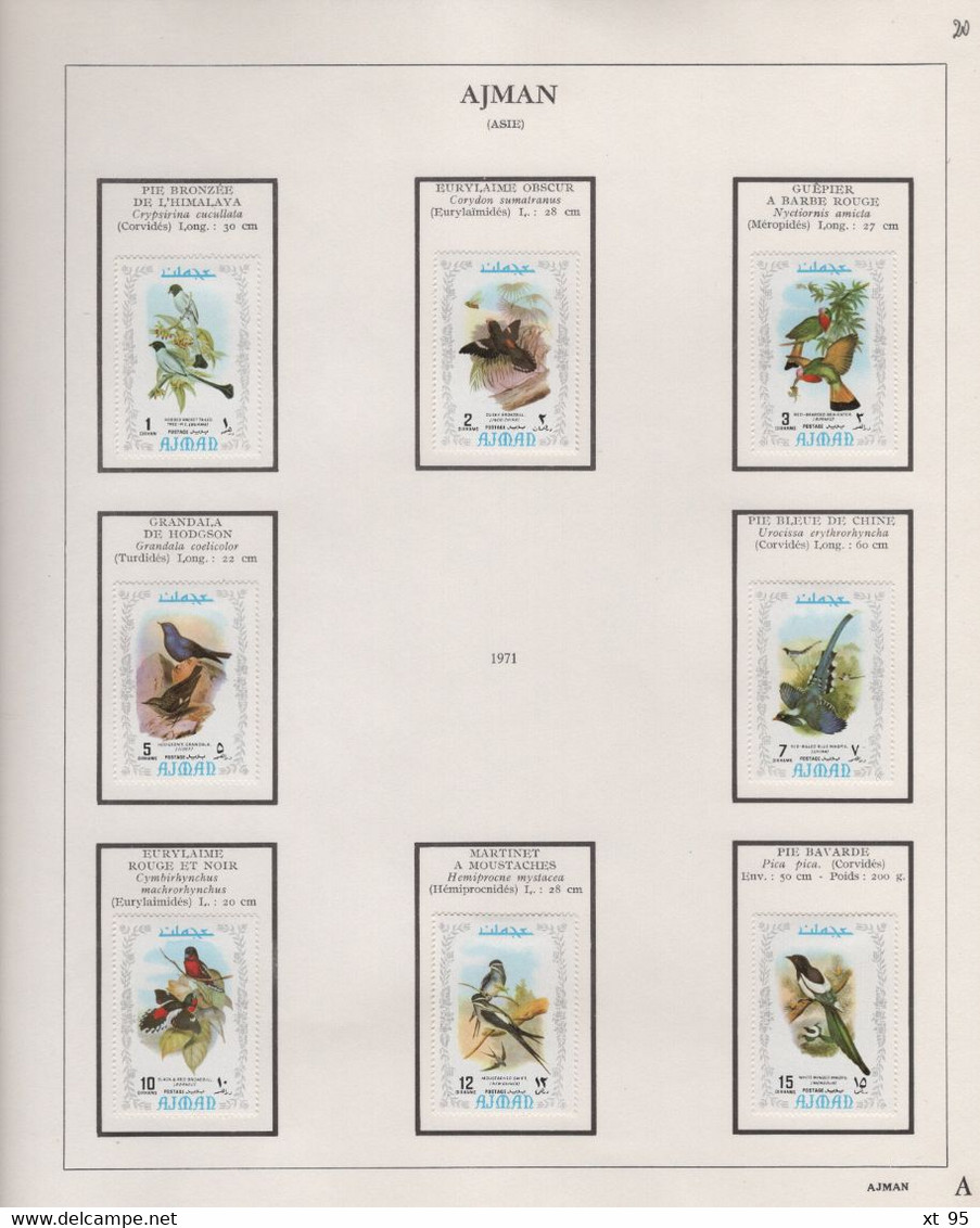 AJMAN - collection de timbres theme faune animaux neufs et obliteres - voir scan