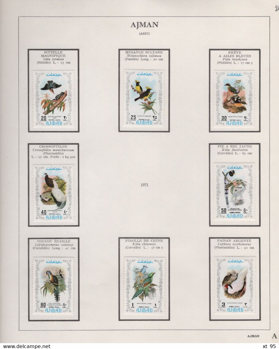 AJMAN - collection de timbres theme faune animaux neufs et obliteres - voir scan