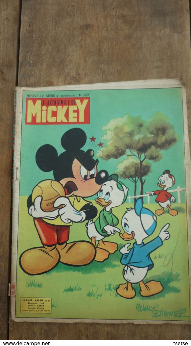 Le Journal De Mickey - N° 491 - / 22 Octobre 1961 - Journal De Mickey