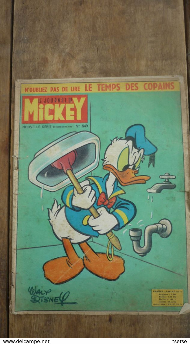 Le Journal De Mickey - N° 549 - / 4me Trimestre 1962 - Journal De Mickey
