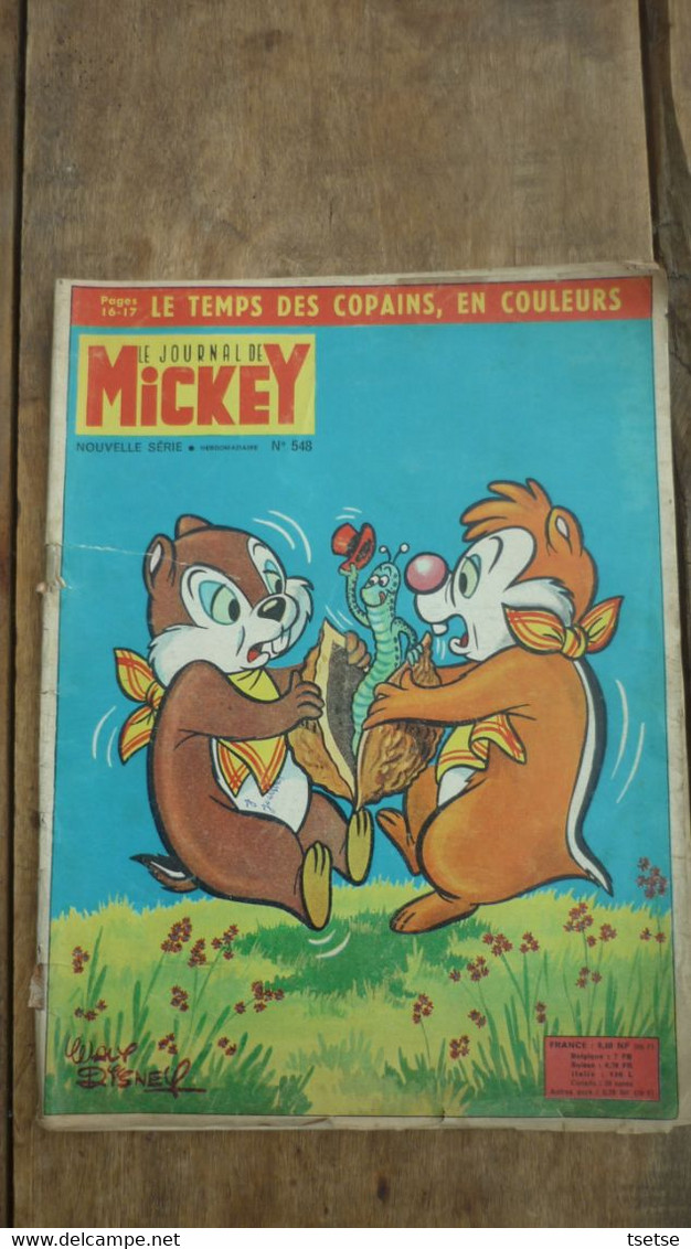 Le Journal De Mickey - N° 548 - / 4me Trimestre 1962 - Journal De Mickey