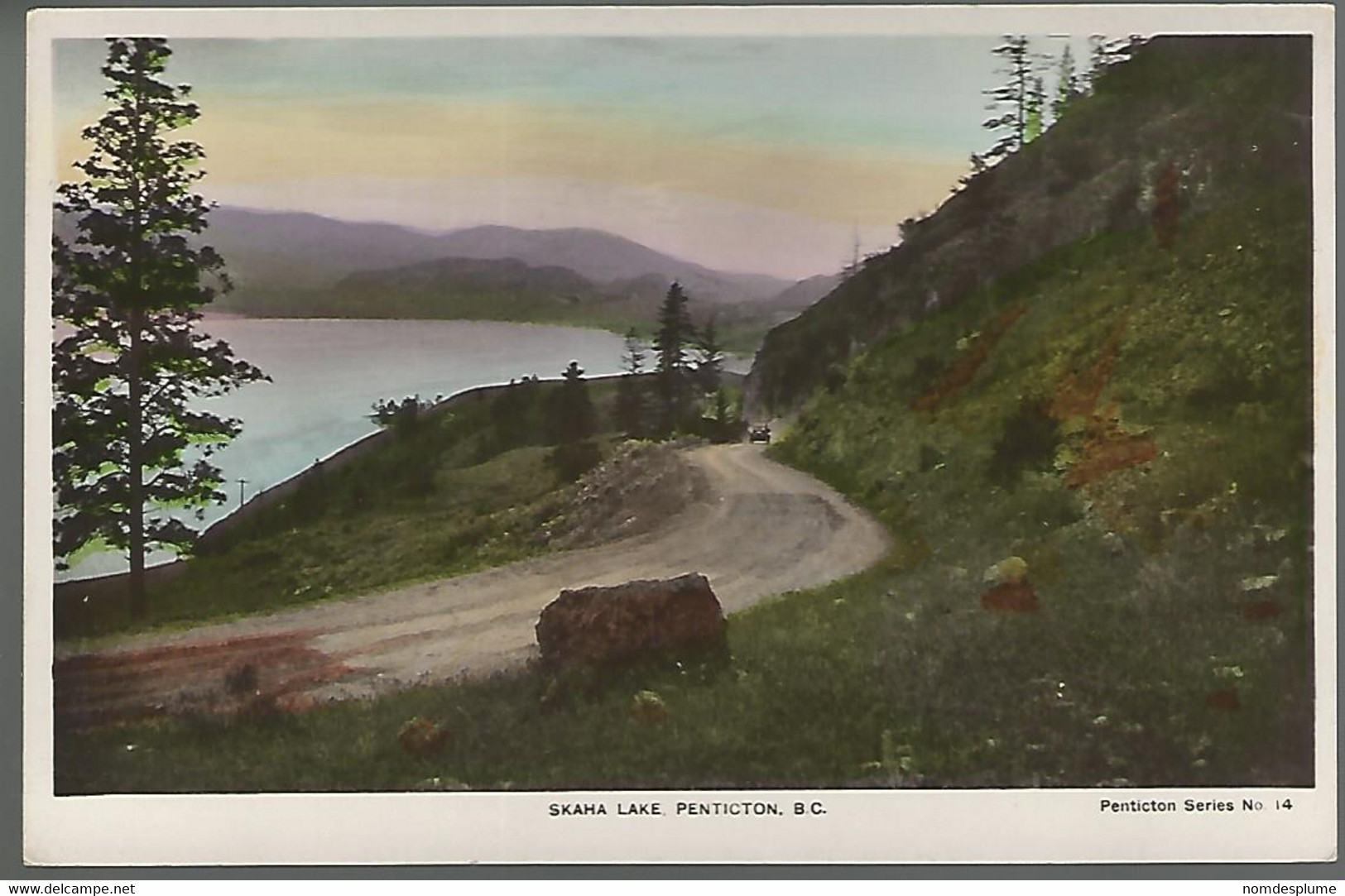 59367 ) BC Skaha Lake Penticton Real Photo Postcard RPPC - Penticton