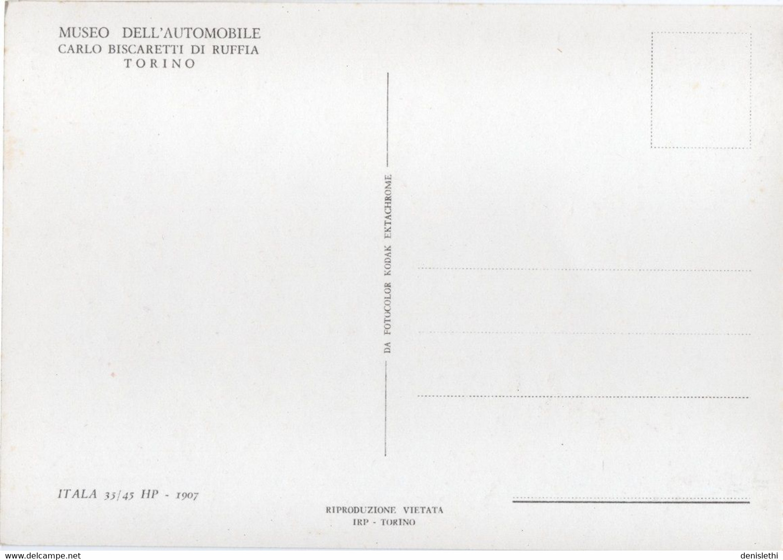 MUSEO DELL'AUTOMOBILE CARLO BISCARETTI DI RUFFIA TORINO - Itala 35/45 HP - 1907 - Musées