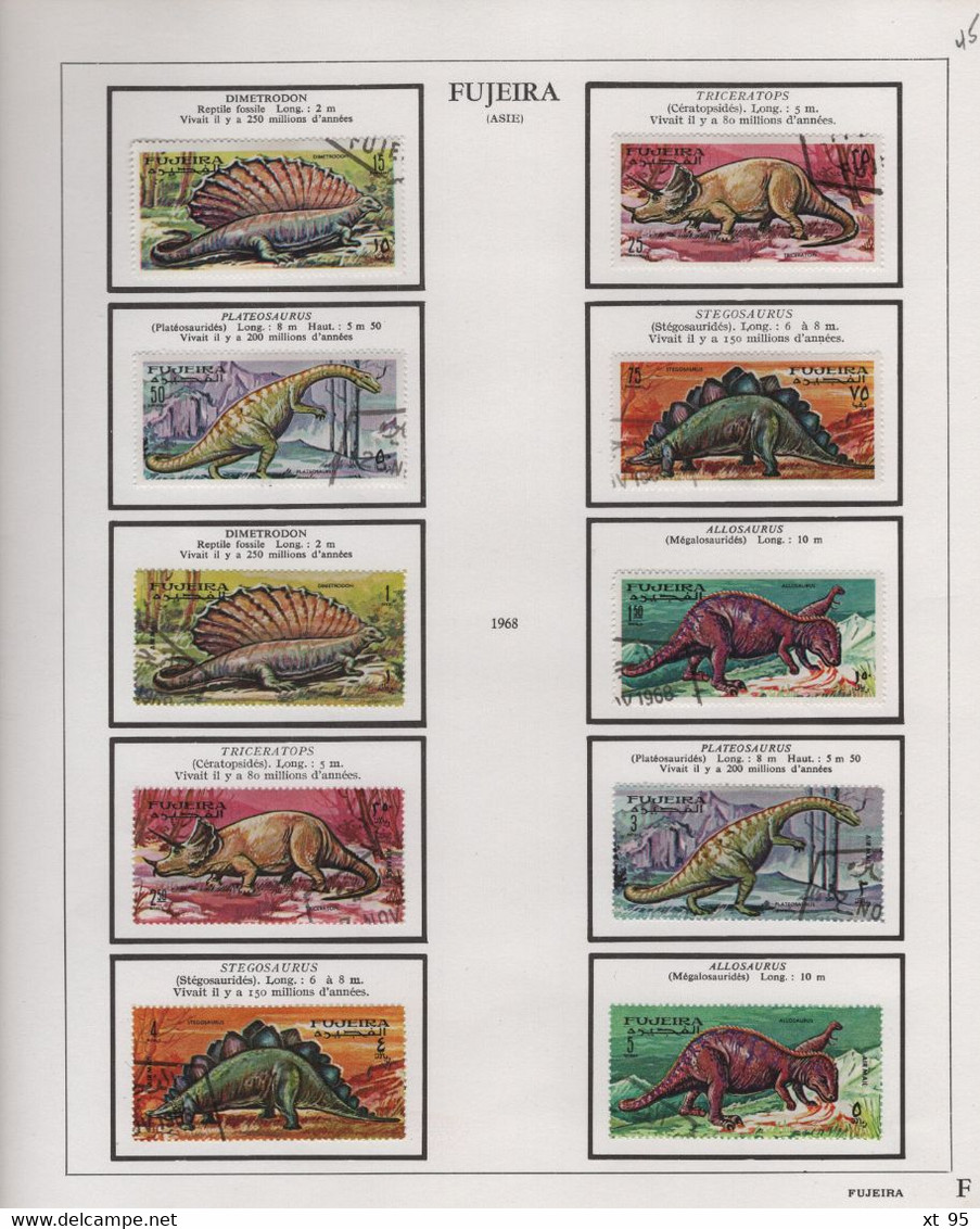 FUJEIRA - collection de timbres theme animaux neufs et obliteres - voir scan