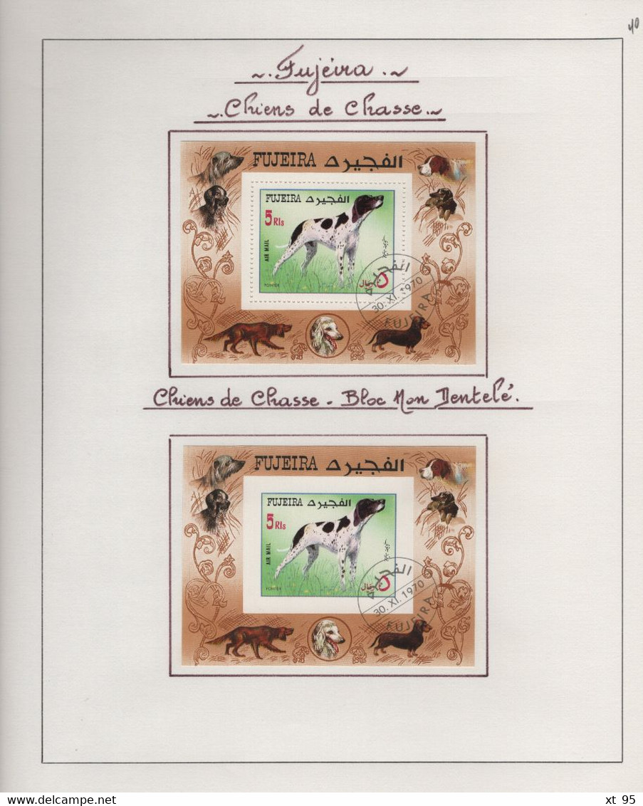 FUJEIRA - collection de timbres theme animaux neufs et obliteres - voir scan