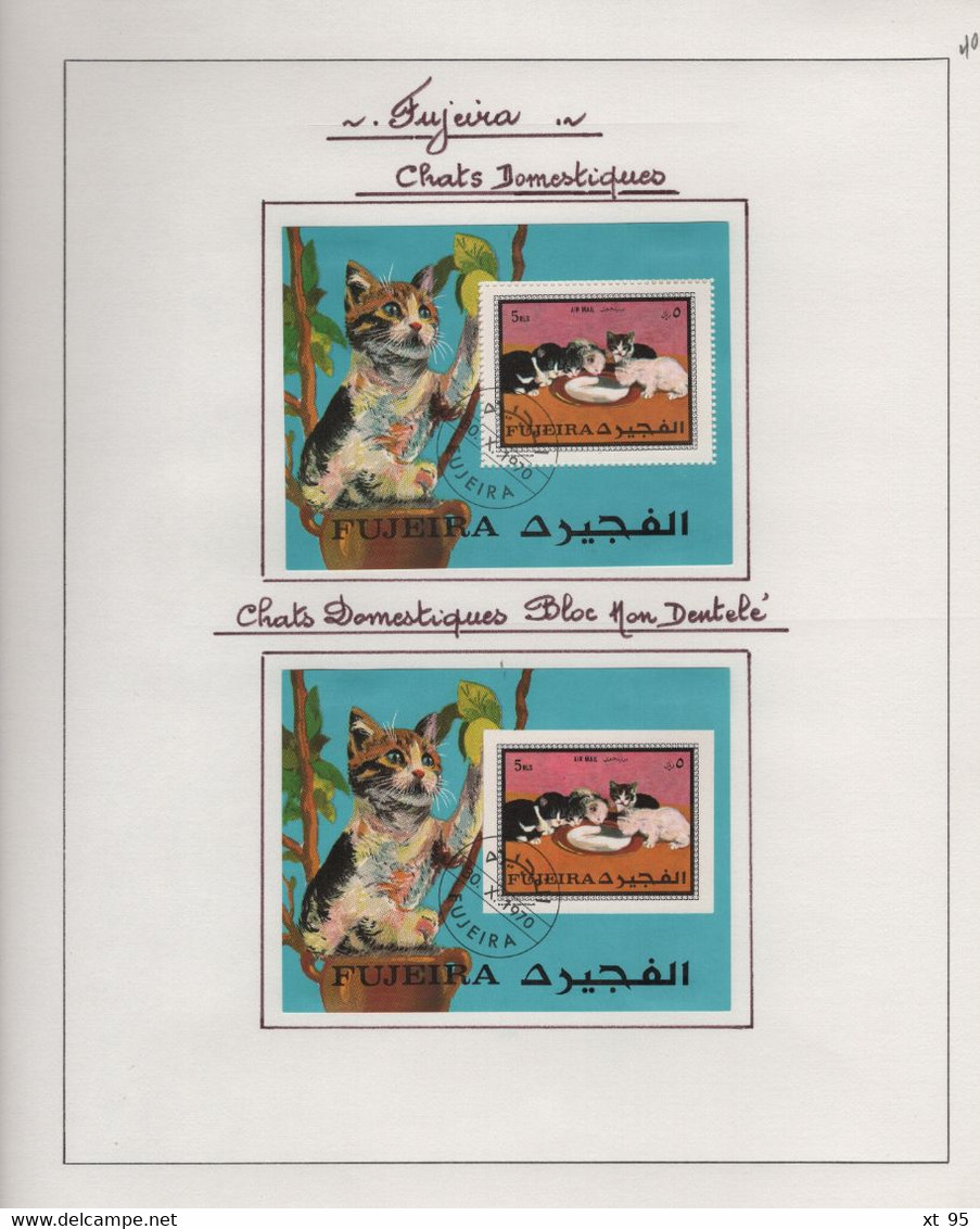 FUJEIRA - collection de timbres theme animaux neufs et obliteres - voir scan
