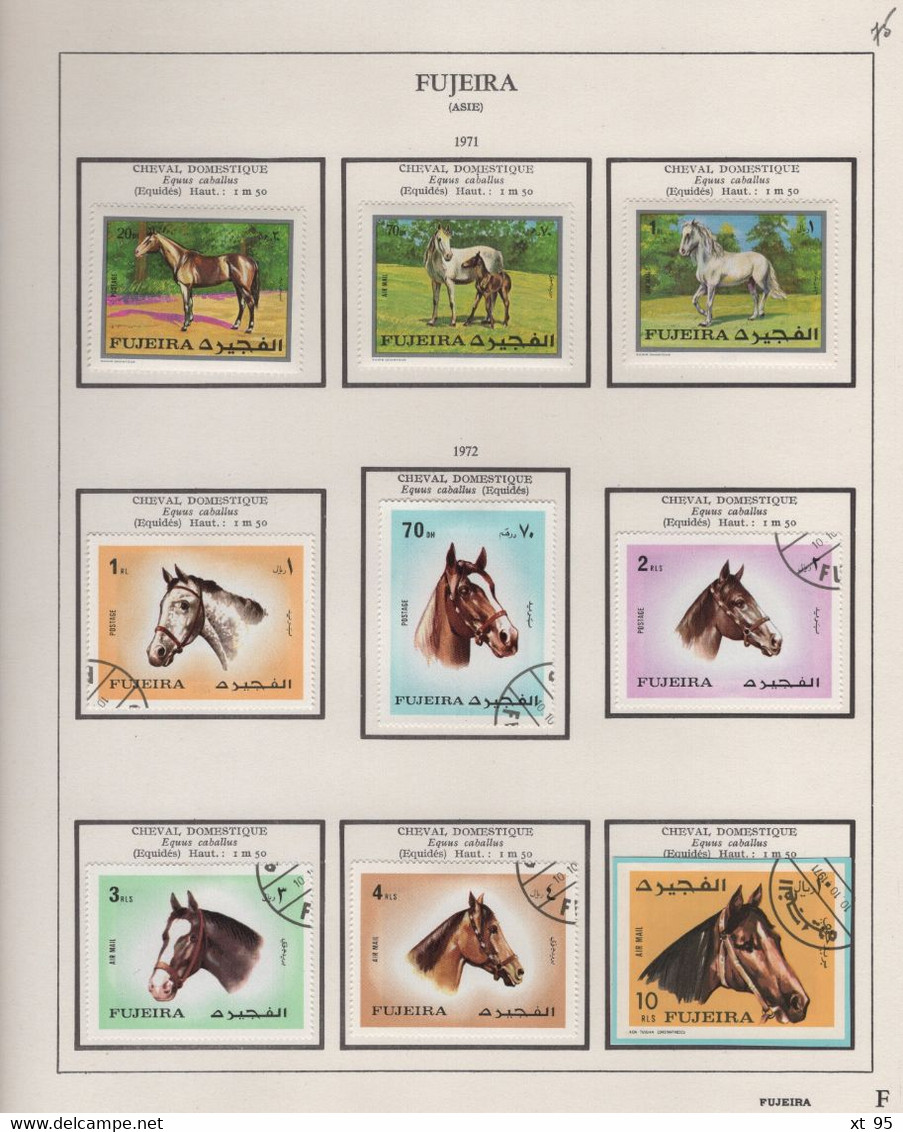 FUJEIRA - collection de timbres theme animaux neufs et obliteres - voir scan