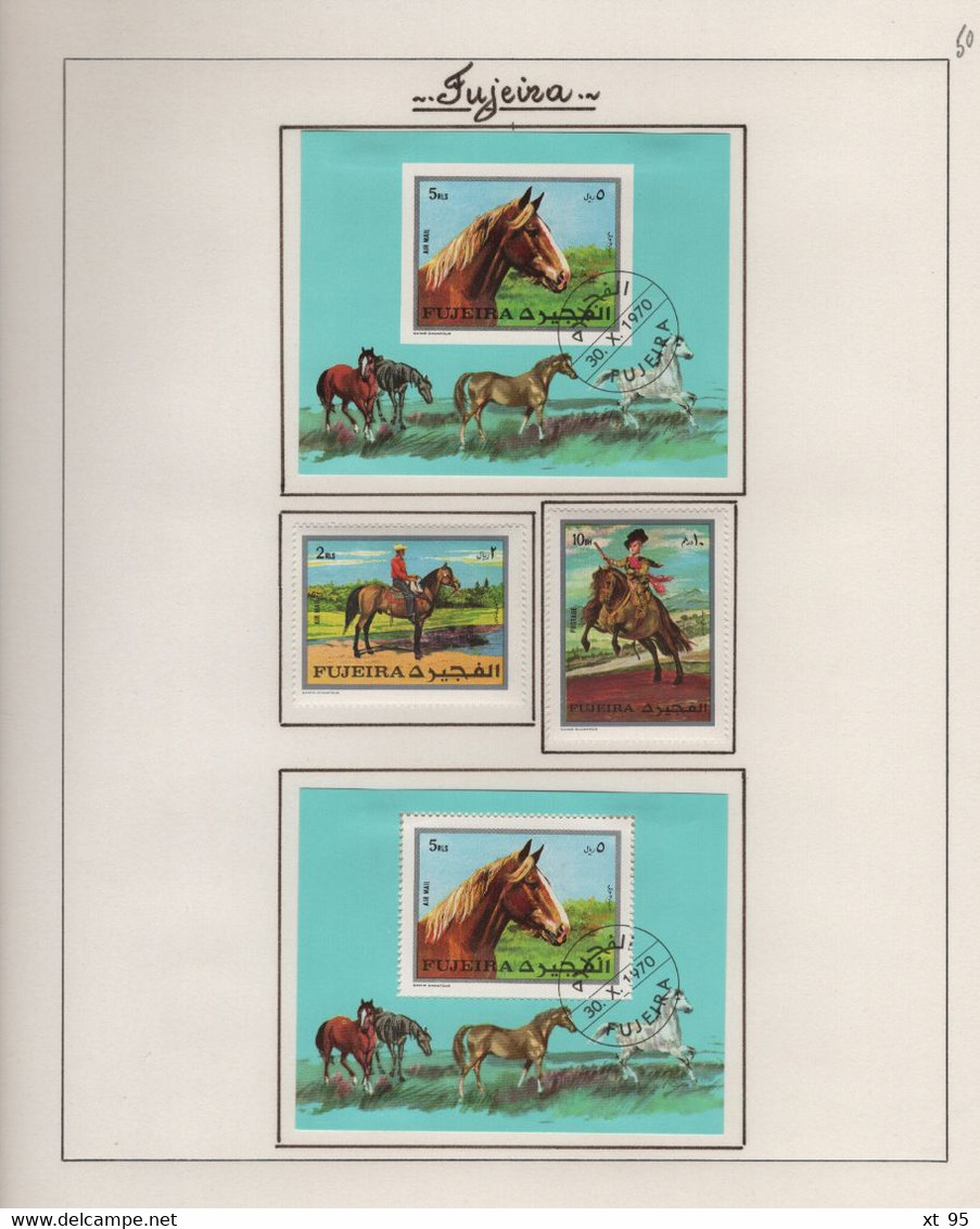 FUJEIRA - collection de timbres theme animaux neufs et obliteres - voir scan