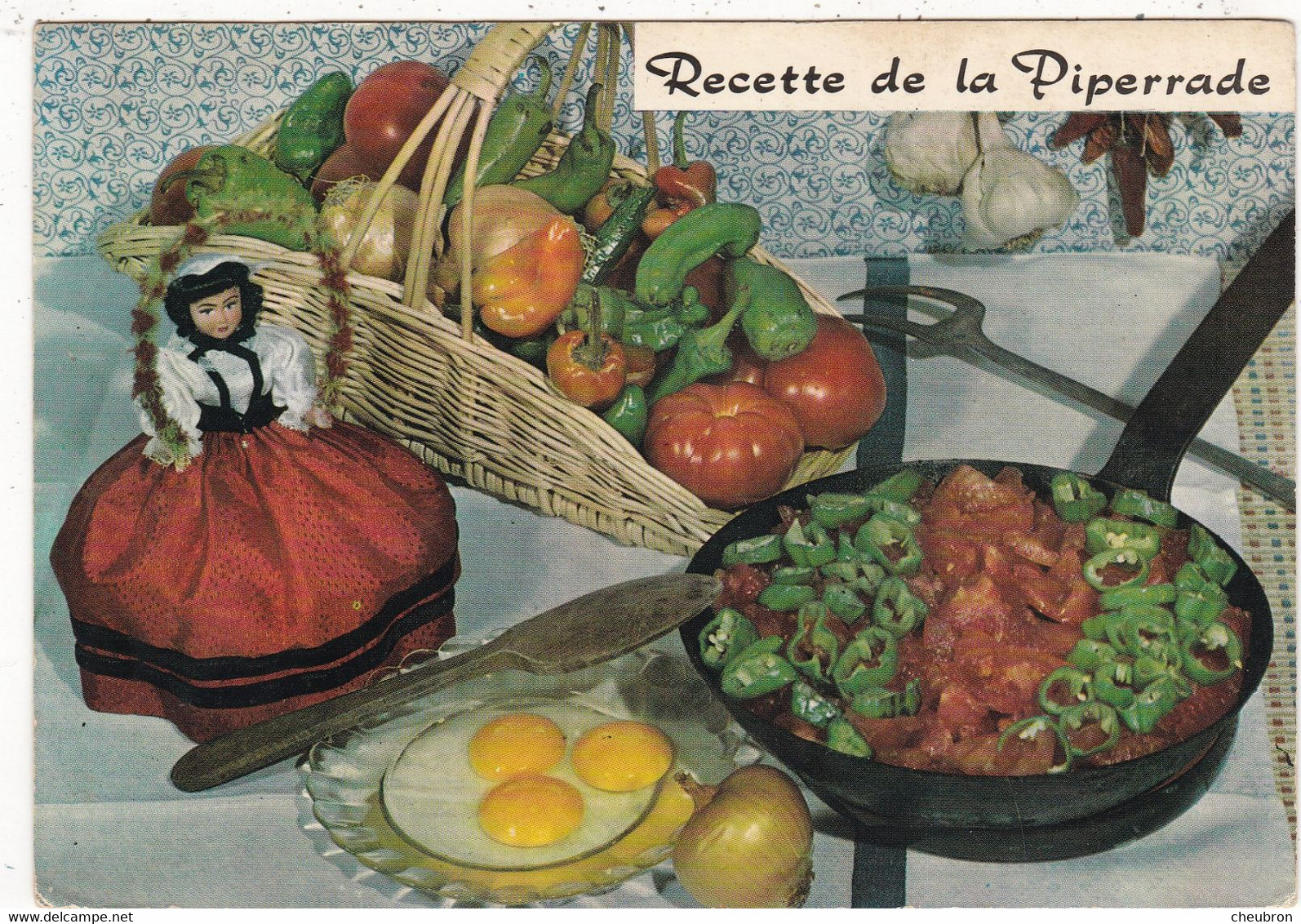 RECETTES DE CUISINE.." LA PIPERRADE DU BEARN " .RECETTE D'EMILIE BERNARD. N° 25 - Recettes (cuisine)