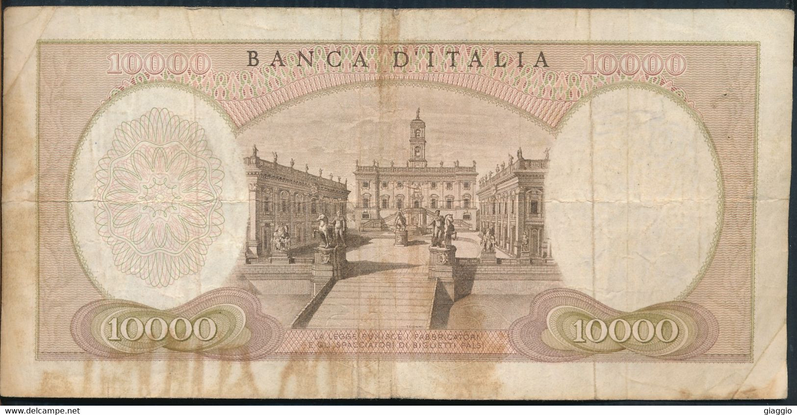 °°° ITALIA - 10000 LIRE MICHELANGELO 04/01/1968 SERIE K °°° - 10000 Lire