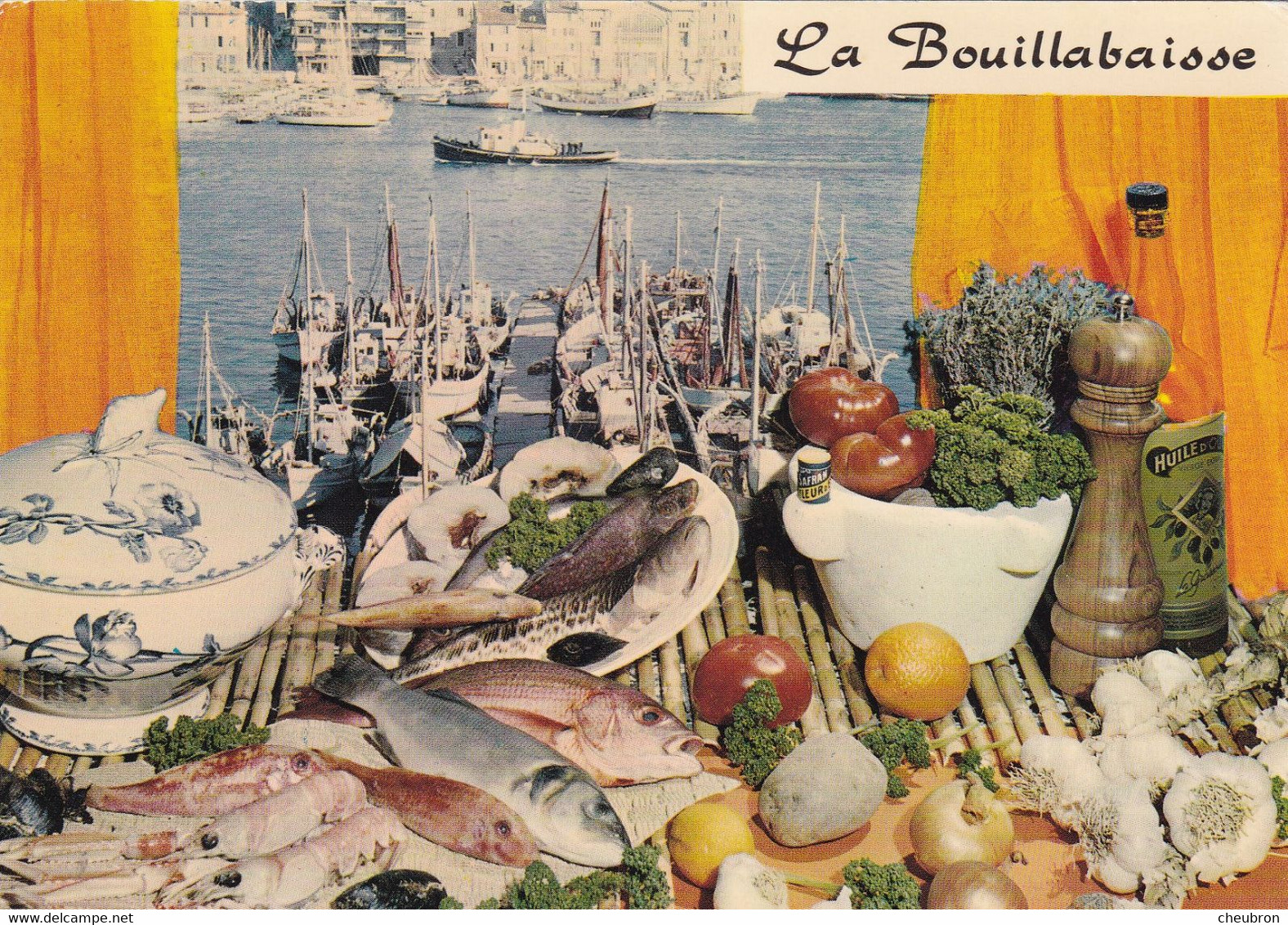 RECETTES DE CUISINE.." LA BOUILLABAISSE  " .RECETTE D'EMILIE BERNARD. N° 103 - Recettes (cuisine)