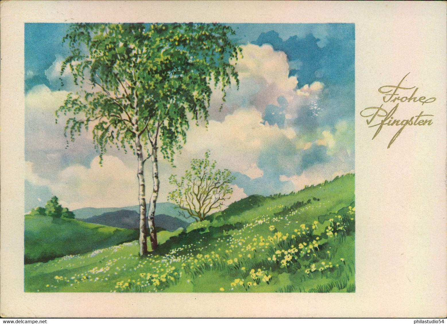 1954, 20 Pf. Fünfjagresplan Auf Postkarte In Die Schweiz - Lettres & Documents