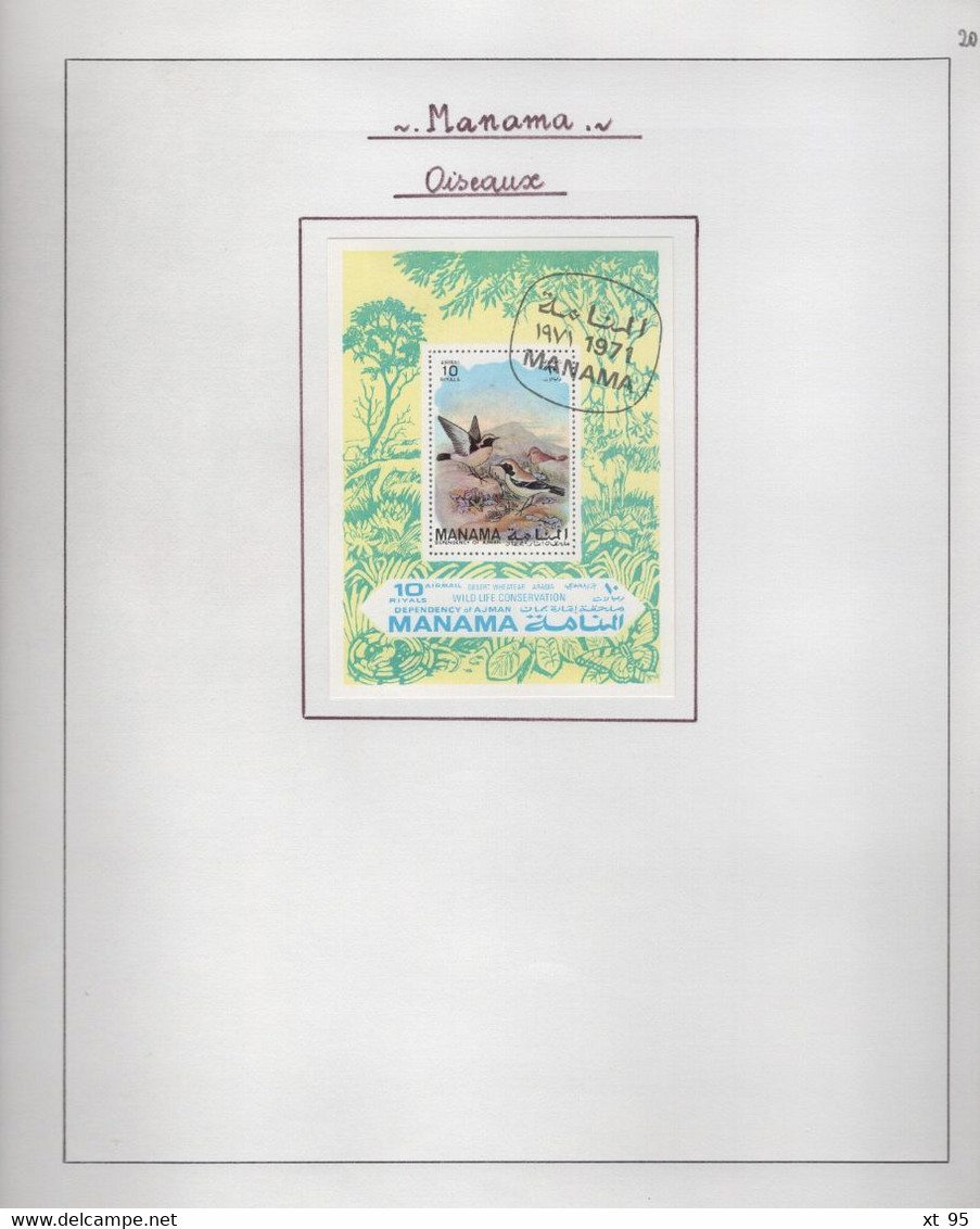 MANAMA - Collection De Timbres Theme Animaux Neufs Et Obliteres - Voir Scan - Manama