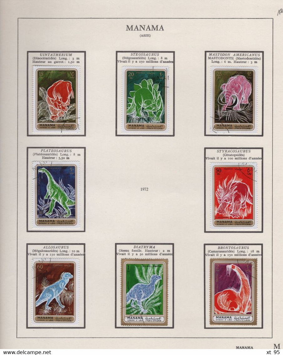 MANAMA - collection de timbres theme animaux neufs et obliteres - voir scan