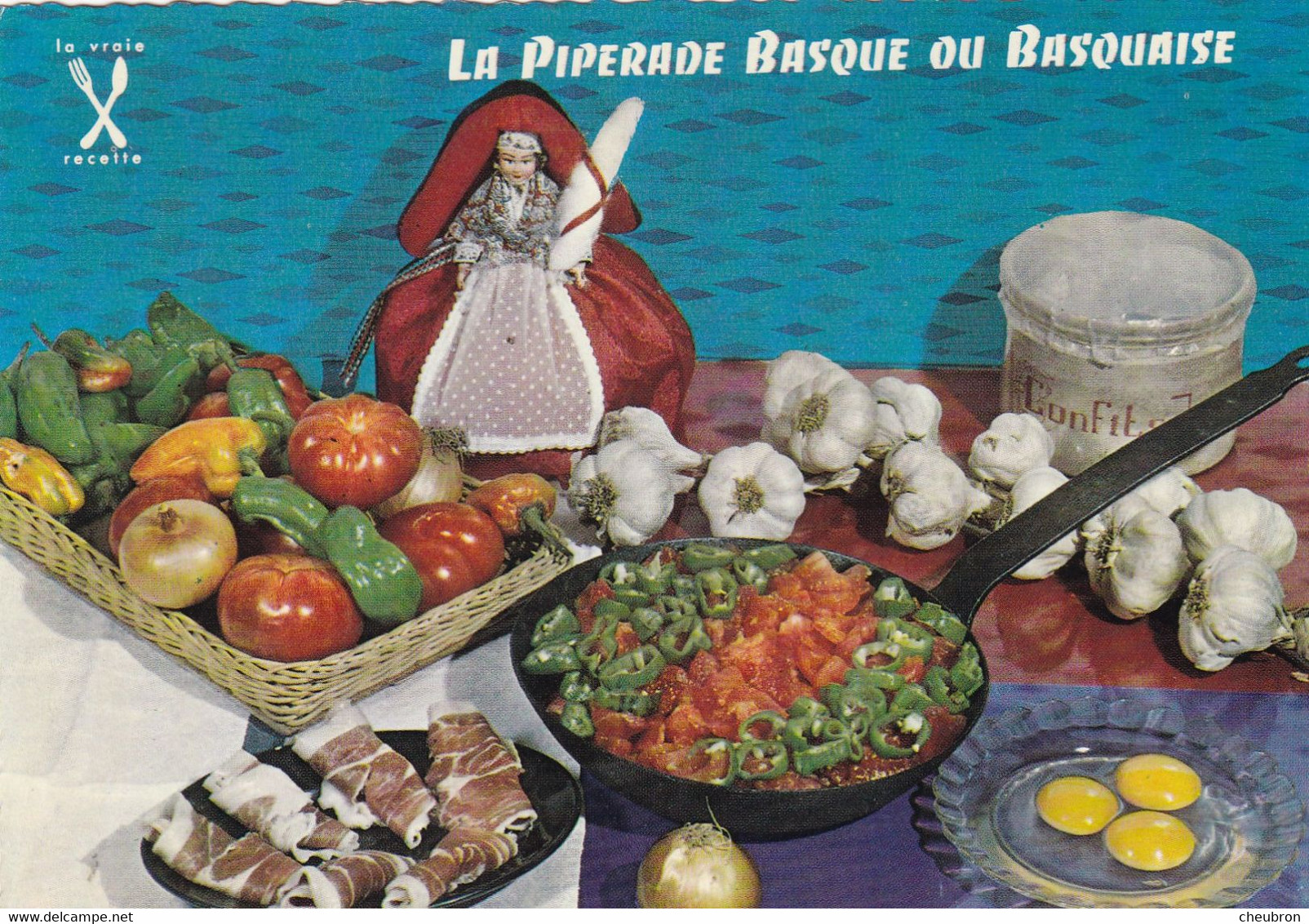 RECETTES DE CUISINE.." LA PIPERADE BASQUE OU BASQUAISE  " . N° 16 - Recettes (cuisine)