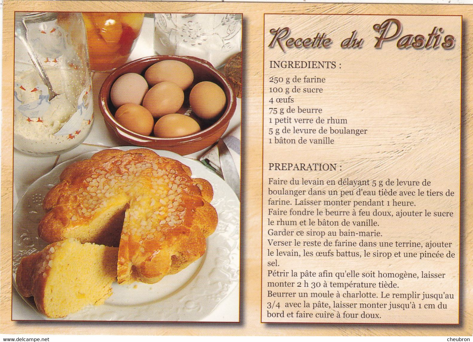 RECETTES DE CUISINE.." LE PASTIS  " . - Recettes (cuisine)