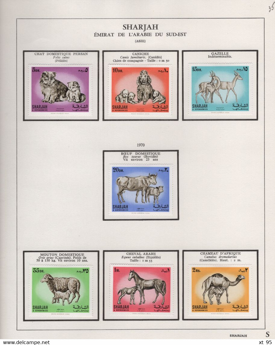 SHARJAH - Collection De Timbres Theme Animaux Neufs Et Obliteres - Voir Scan - Schardscha