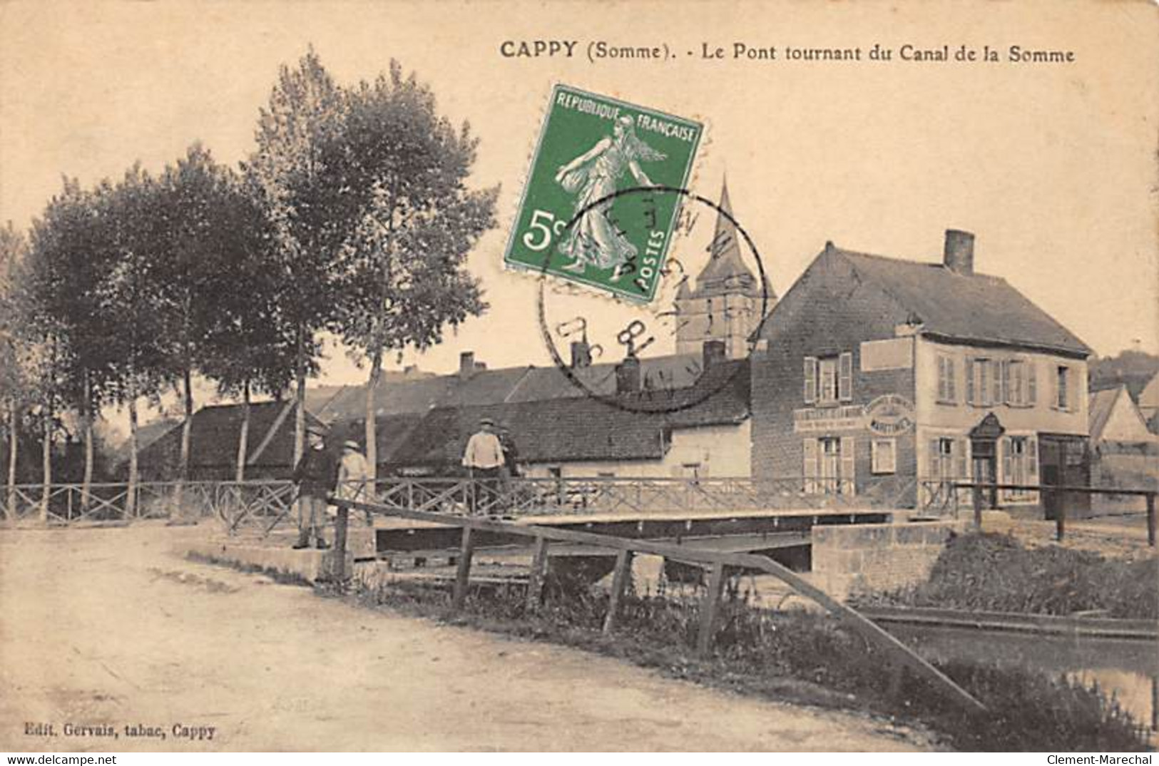 CAPPY - Le Pont Tournant Du Canal De La Somme - Très Bon état - Other & Unclassified