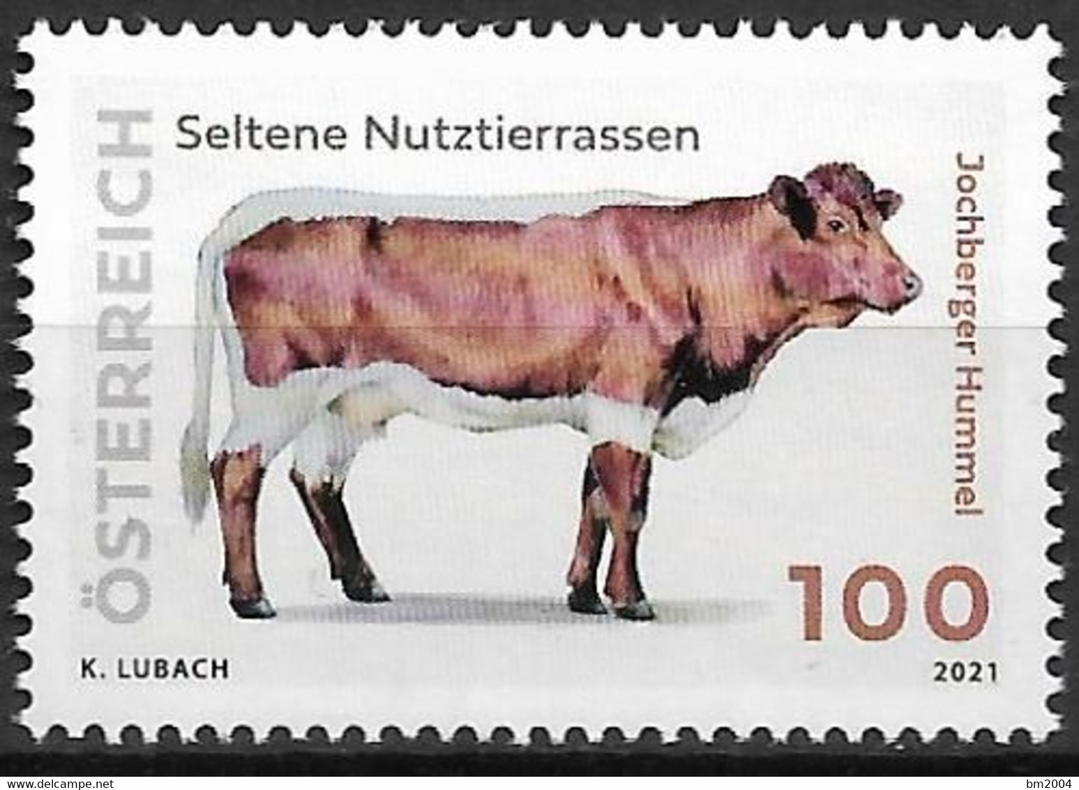 2021 Austria Österreich  Mi.3593 **MNH   Seltene Nutztierrassen  Jochberger Hummel - Nuevos