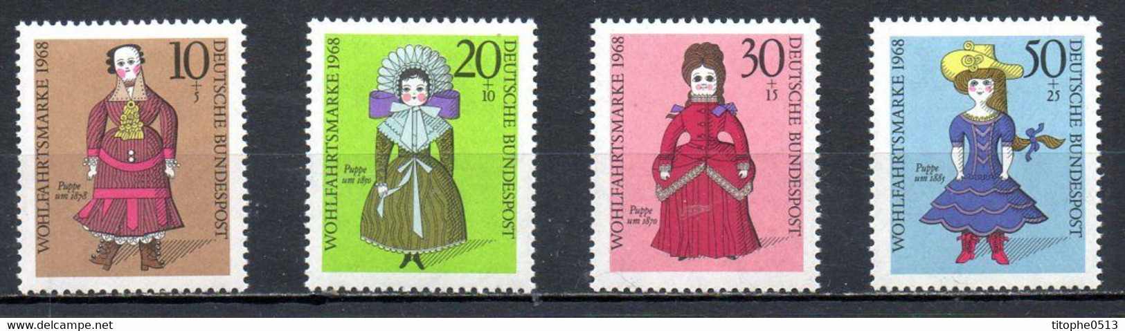 ALLEMAGNE. N°436-9 De 1968. Poupées De Nuremberg. - Muñecas