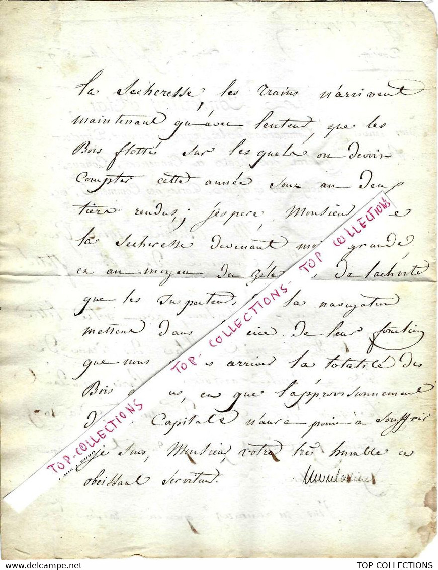 1809 ENTETE CONSEIL D’ETAT Ponts & Chaussées Sign. Montalivet  Ministre Napoleon APPROVISONNEMENT PARIS BOIS CHAUFFAGE - Documents Historiques