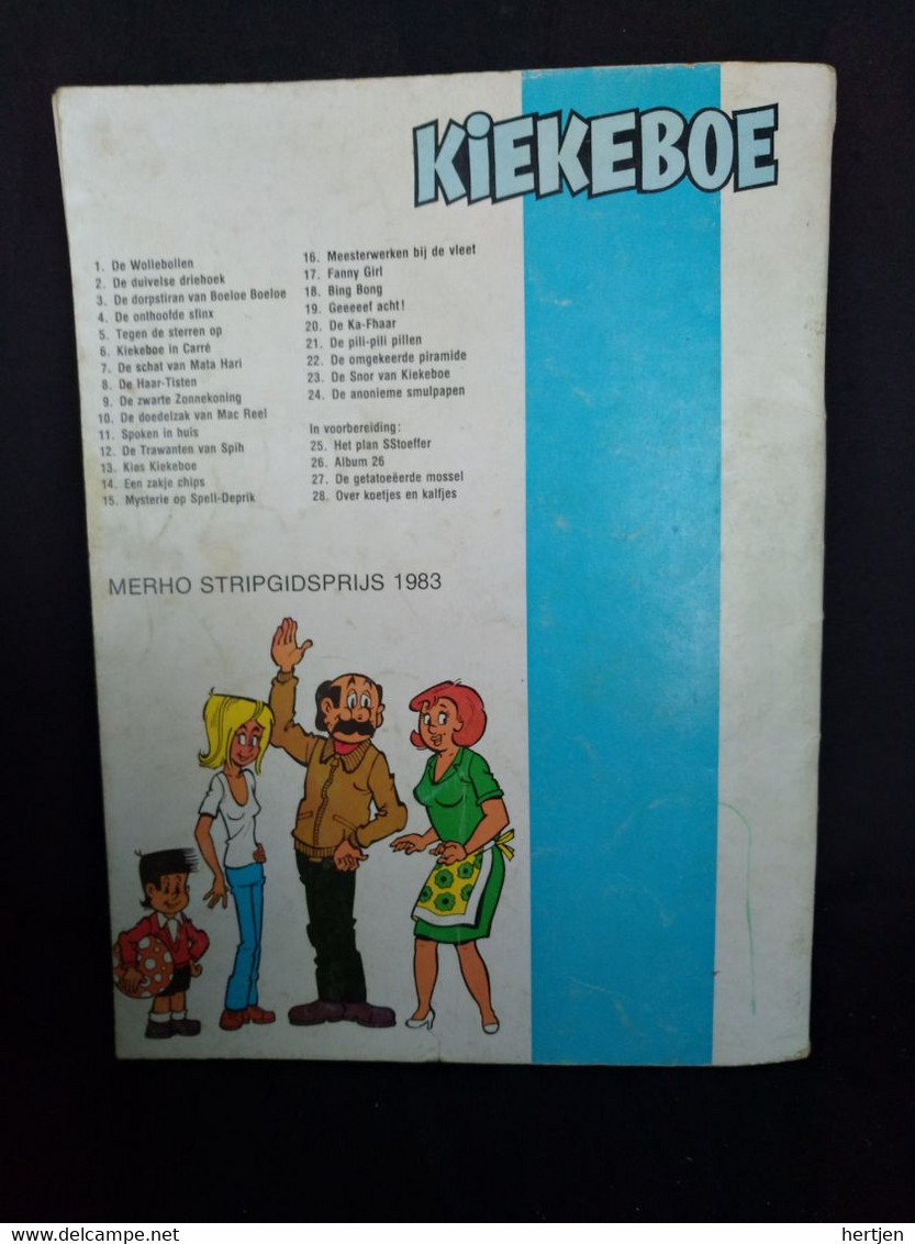 Kiekeboe / 4 De Onthoofde Sfinx Uitgeverij J. Hoste N.V. Merho Stripprijs 1983 - Kiekeboe