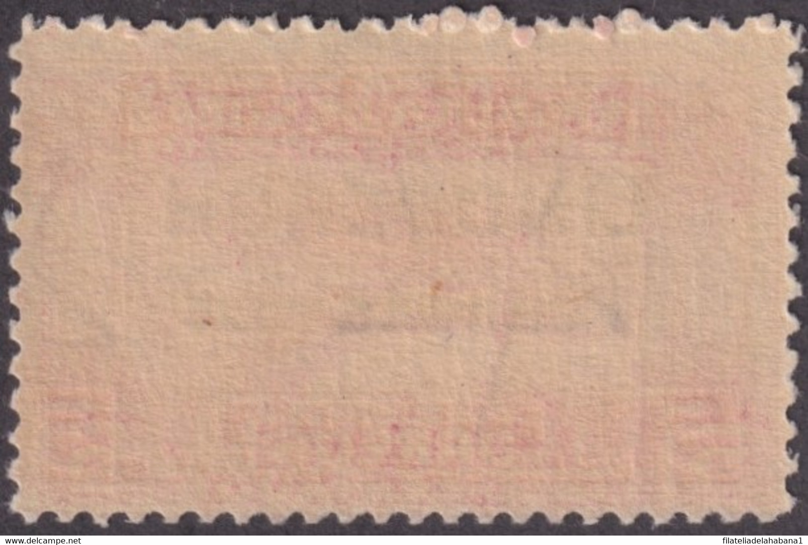 1928-174 CUBA REPUBLICA 1928 MNH 5c LINDBERGHT “G” BROOKEN AIR MAIL. - Unused Stamps