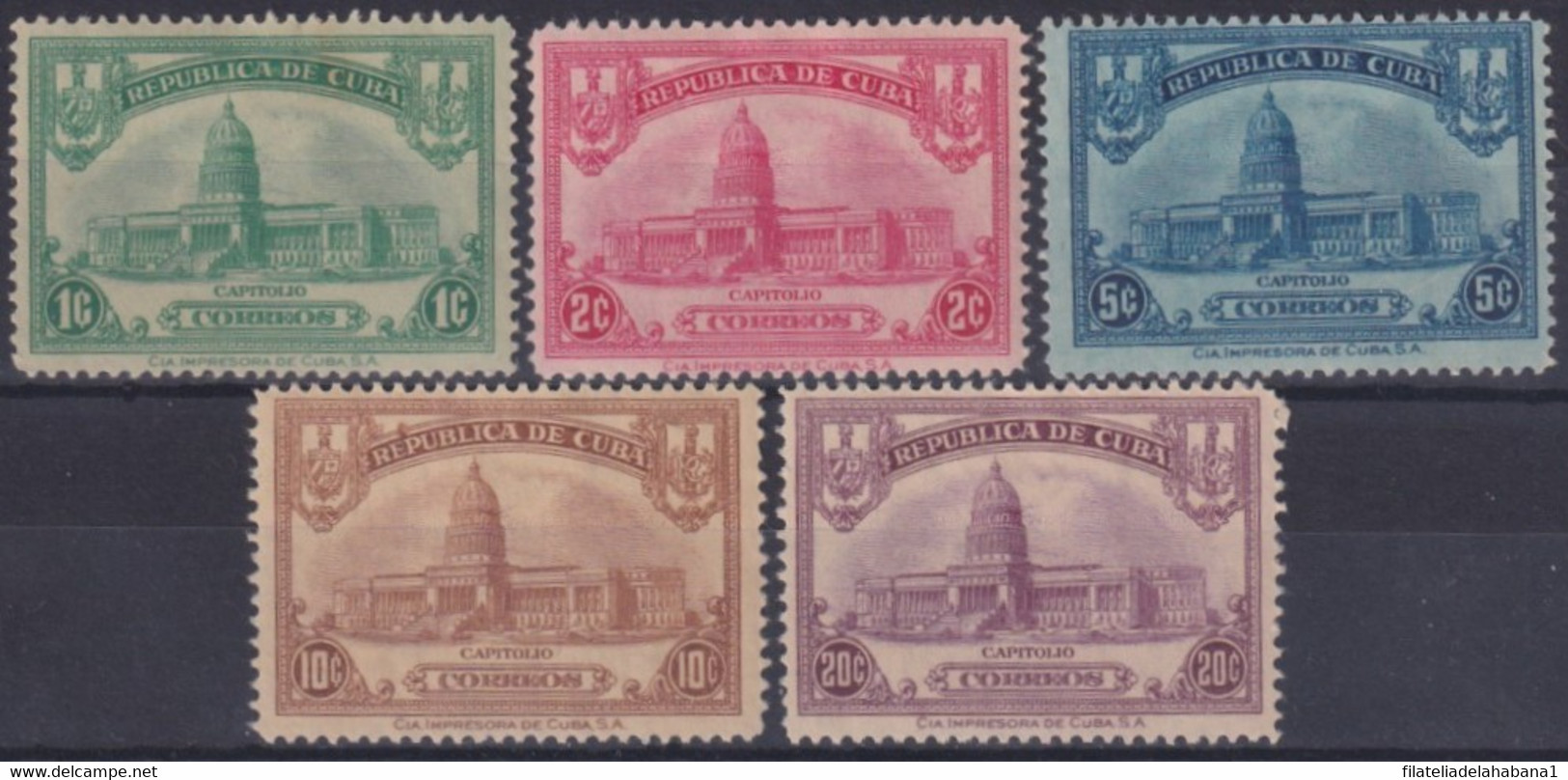 1929-126 CUBA REPUBLICA 1929 MLH INAUGURACION CAPITOLIO NACIONAL CAPITOL - Unused Stamps