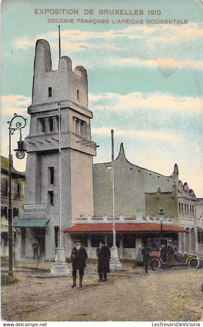 CPA Exposition De Bruxelles 1910 - Colonie Francaise L'Afrique Occidentale - Oblitéré à Souvret En 1913 - Mostre Universali