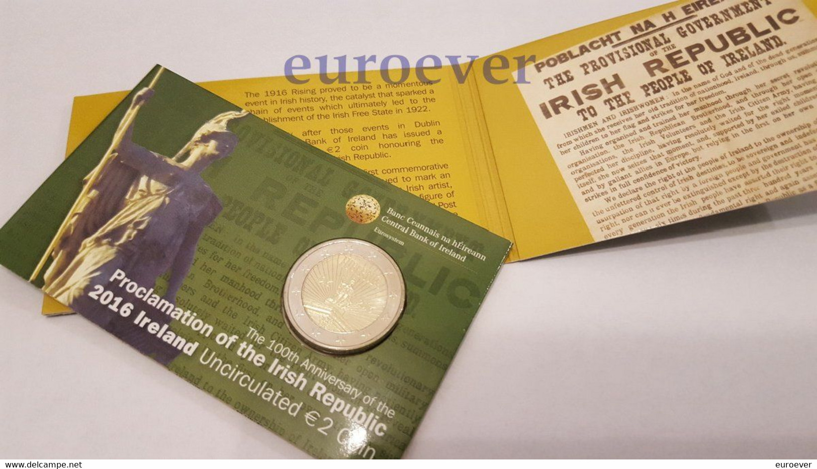 2 Euro Gedenkmünze 2016 Nr. 3 - Irland / Ireland - Osteraufstand BU Coincard - Irlanda