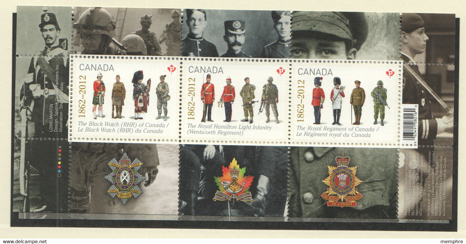 2012 Military Uniforms 1862-2012  Souvenir Sheet  Sc 2577  MNH - Neufs