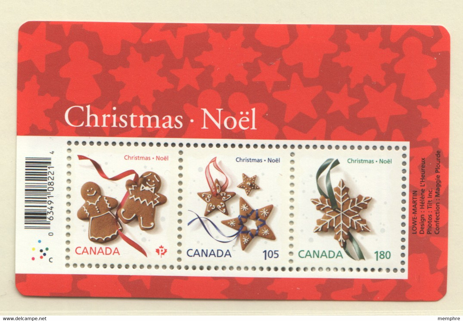 2012 Christmas Cookies  Souvenir Sheet  Sc 2581  MNH - Neufs