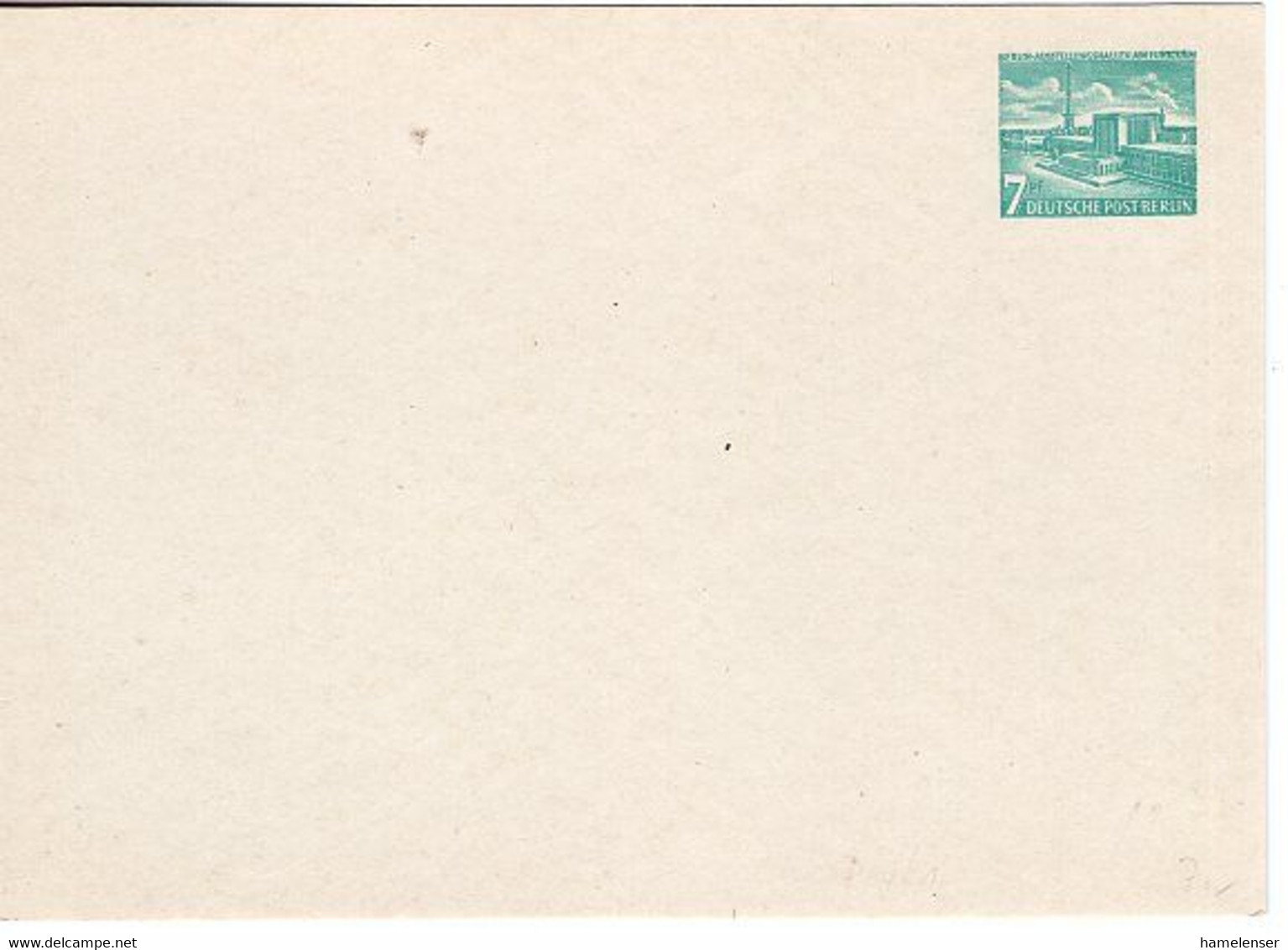 52320 - Berlin - 1959 - 7Pfg Bauten PrivatGAKte Blanko, Ungebraucht - Storia Postale