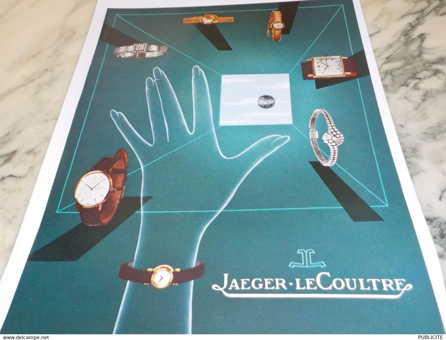 ANCIENNE PUBLICITE  MONTRE JAEGER LECOULTRE 1960 - Autres & Non Classés