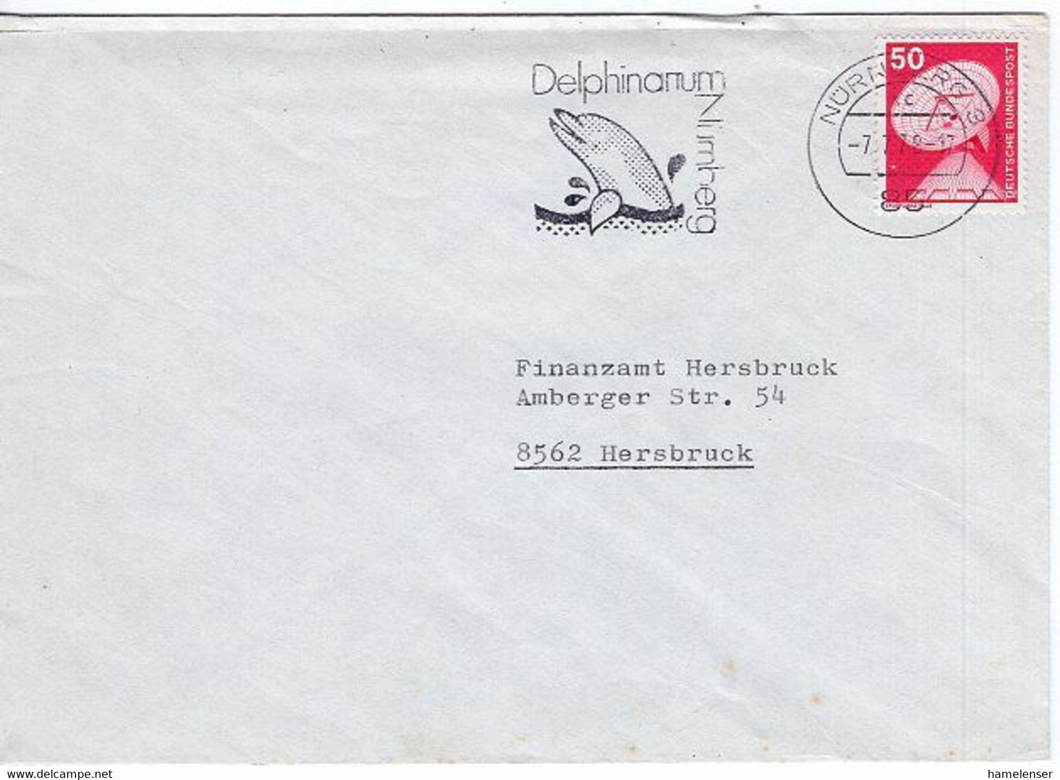 52323 - Bund - 1978 - 50Pfg I&T EF A Bf NUERNBERG - DELPHINARIUM ... -> Hersbruck - Dolfijnen