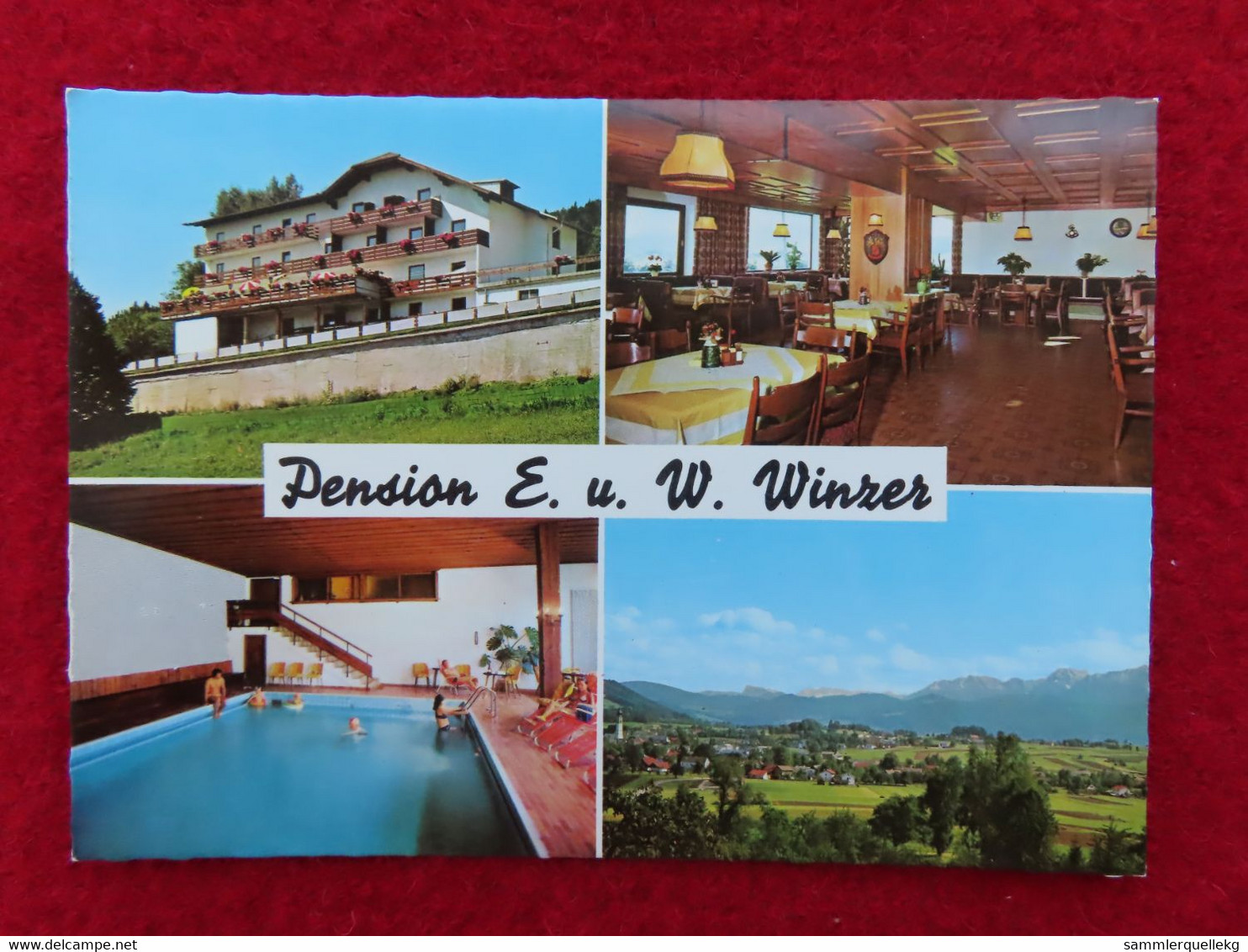 AK: St. Georgen Im Attergau, Pension E. U. W. Winzer, Ungelaufen (Nr.3561) - Attersee-Orte