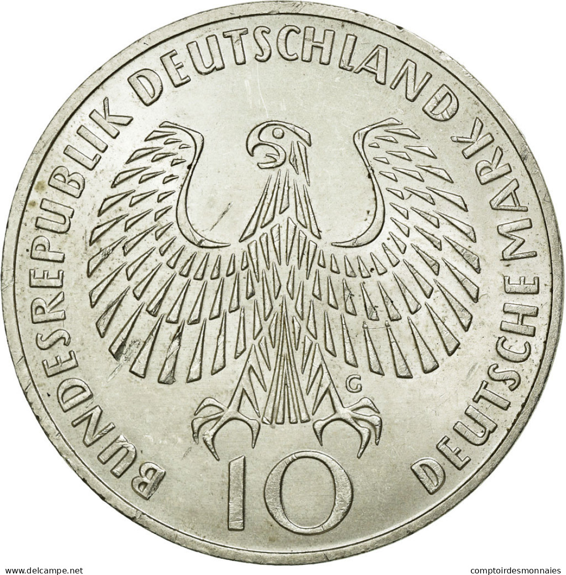 Monnaie, République Fédérale Allemande, 10 Mark, 1972, Karlsruhe, SUP+ - Commémoratives