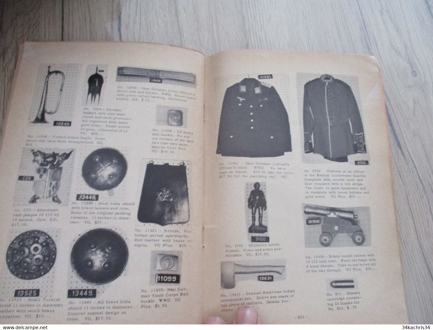 Catalogue1964 Vente d'armes The Museum of historical Arms 150 p illustrées de photos