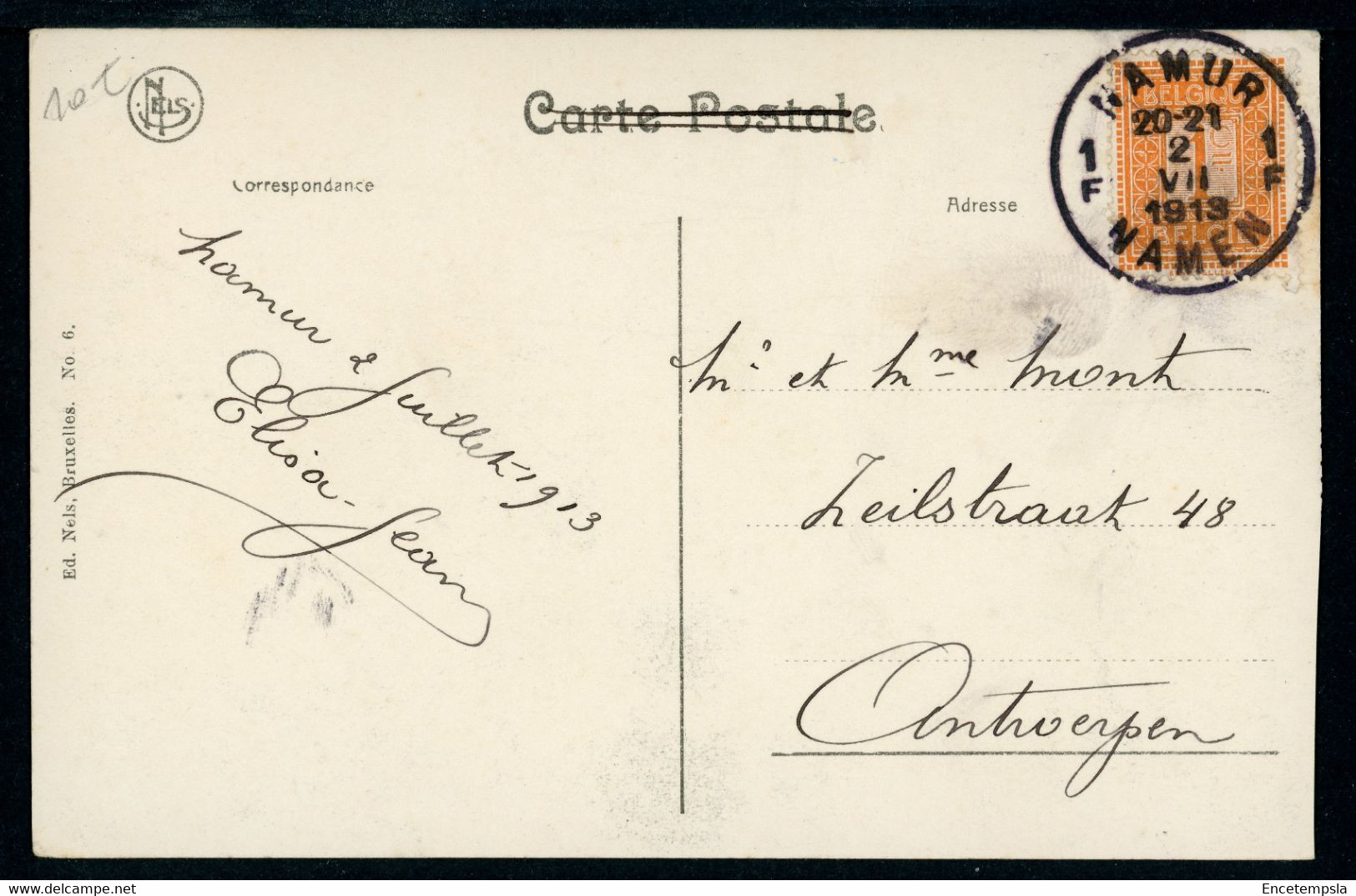 CPA - Carte Postale - Belgique - Yvoir - Fidevoye - 1913 (CP20573OK) - Yvoir