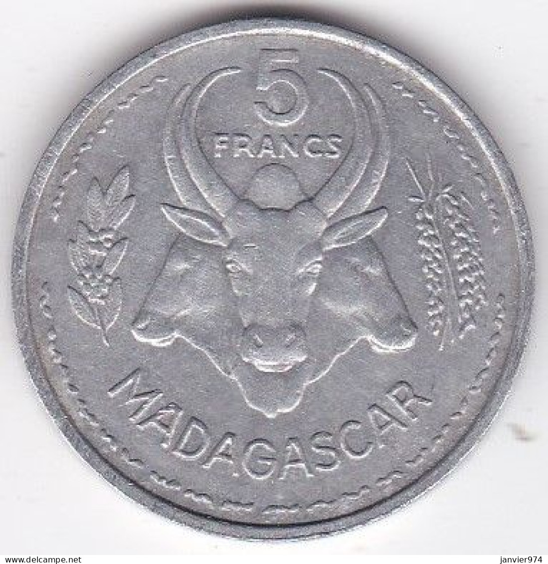 Madagascar, 5 Francs 1953 , En Aluminium , Lec# 106 - Madagaskar