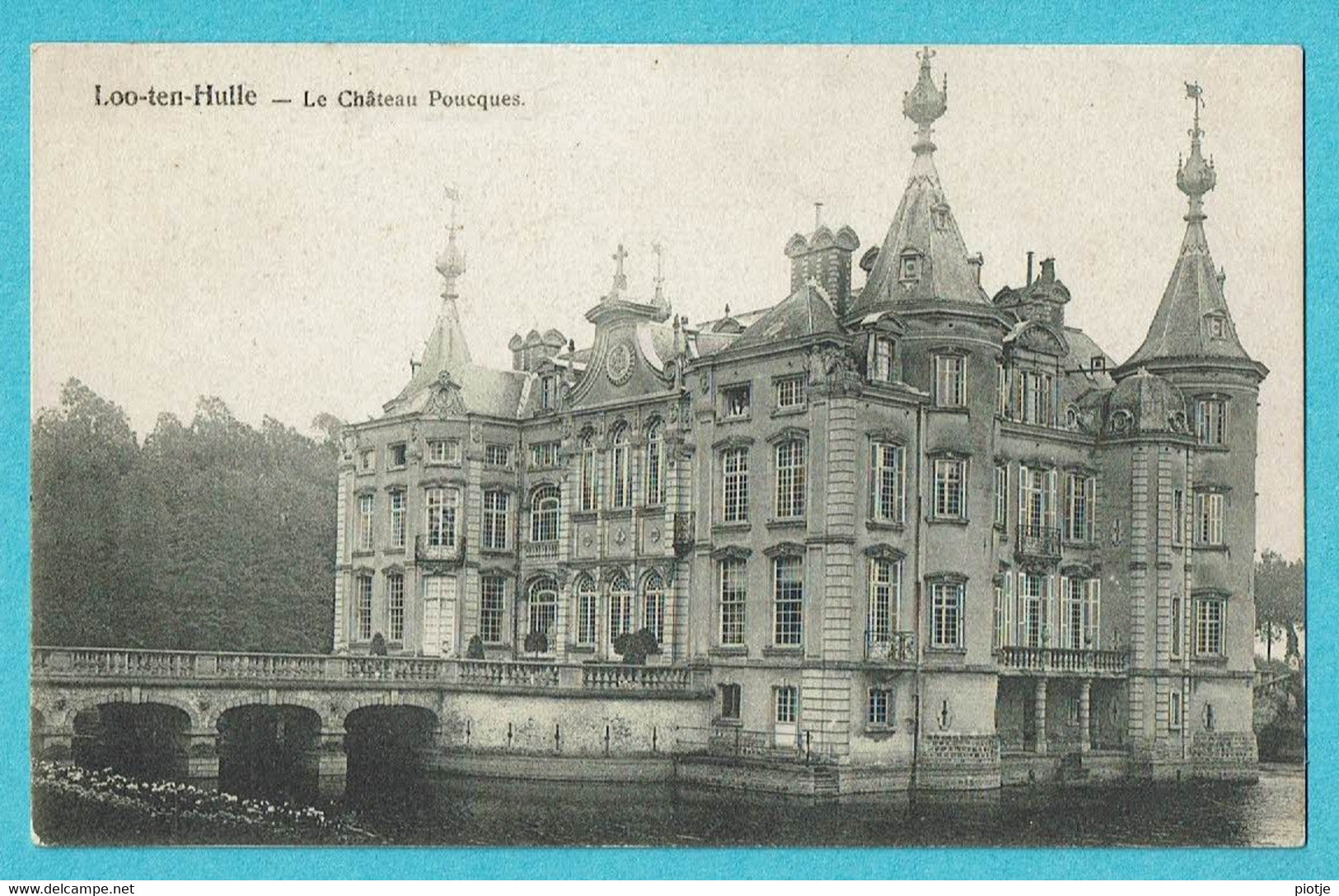 * Lotenhulle - Lootenhulle (Aalter - Oost Vlaanderen) * (Héliotypie Théo De Graeve) Le Chateau Poucques, Kasteel, Castle - Aalter