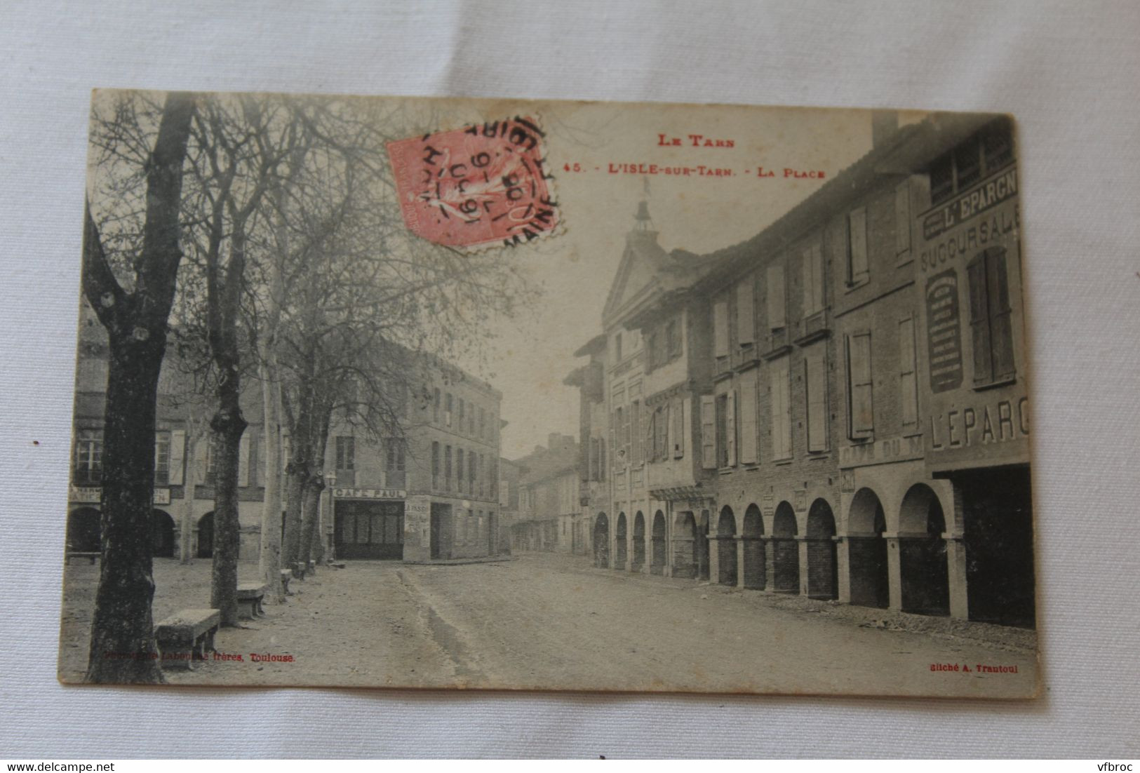 Cpa 1905, L'Isle Sur Tarn, La Place, Tarn 81 - Lisle Sur Tarn